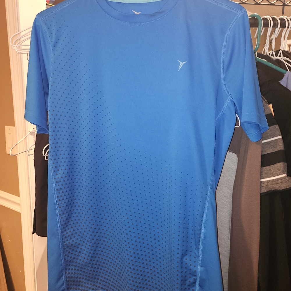 Old Navy Active Boy's Blue Rashguard, Swim Shirt, Size XL(14/16)